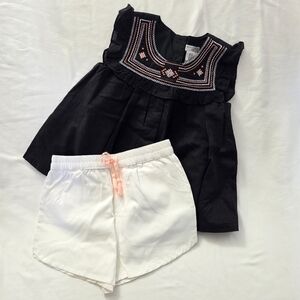 Max Studio Baby Embroidered Tunic and Shorts Set 3T